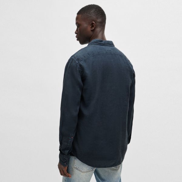 Boss Relegant Overhemd Navy