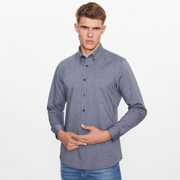 Boss Rickert Overhemd Navy