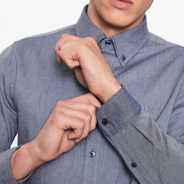 Boss Rickert Overhemd Navy