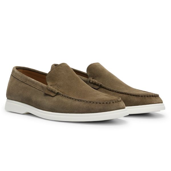 Boss Sienne Loafers Donker Groen