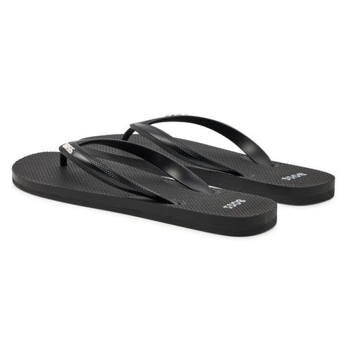 Boss Signature Slippers Zwart