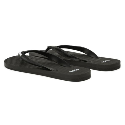 Boss Signature Slippers Zwart