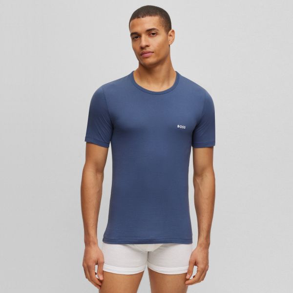 Boss T-shirt 3-Pack Blauw/Zwart