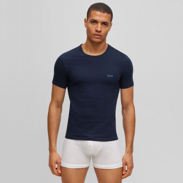 Boss T-shirt 3-Pack Blauw/Zwart