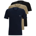 Boss T-shirt 3-Pack Navy/Groen/Zwart