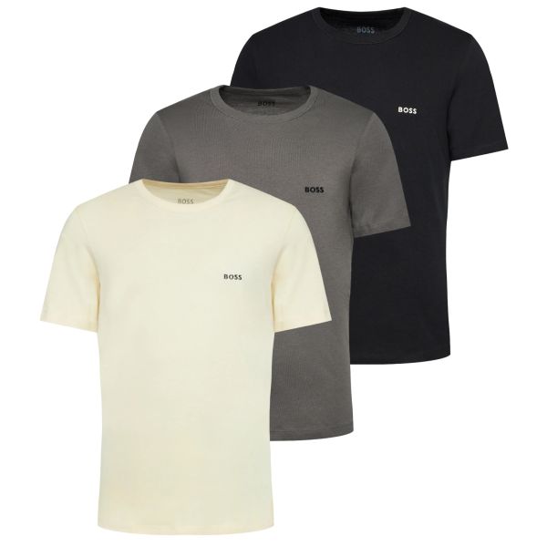 Boss T-shirt 3-Pack Off White/Grijs/Zwart