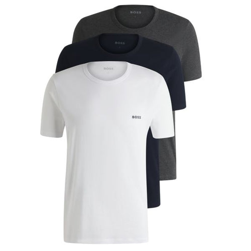 Boss T-shirt 3-Pack Wit/Navy/Grijs