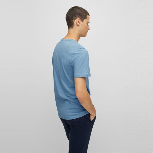 Boss Tales T-shirt Licht Blauw