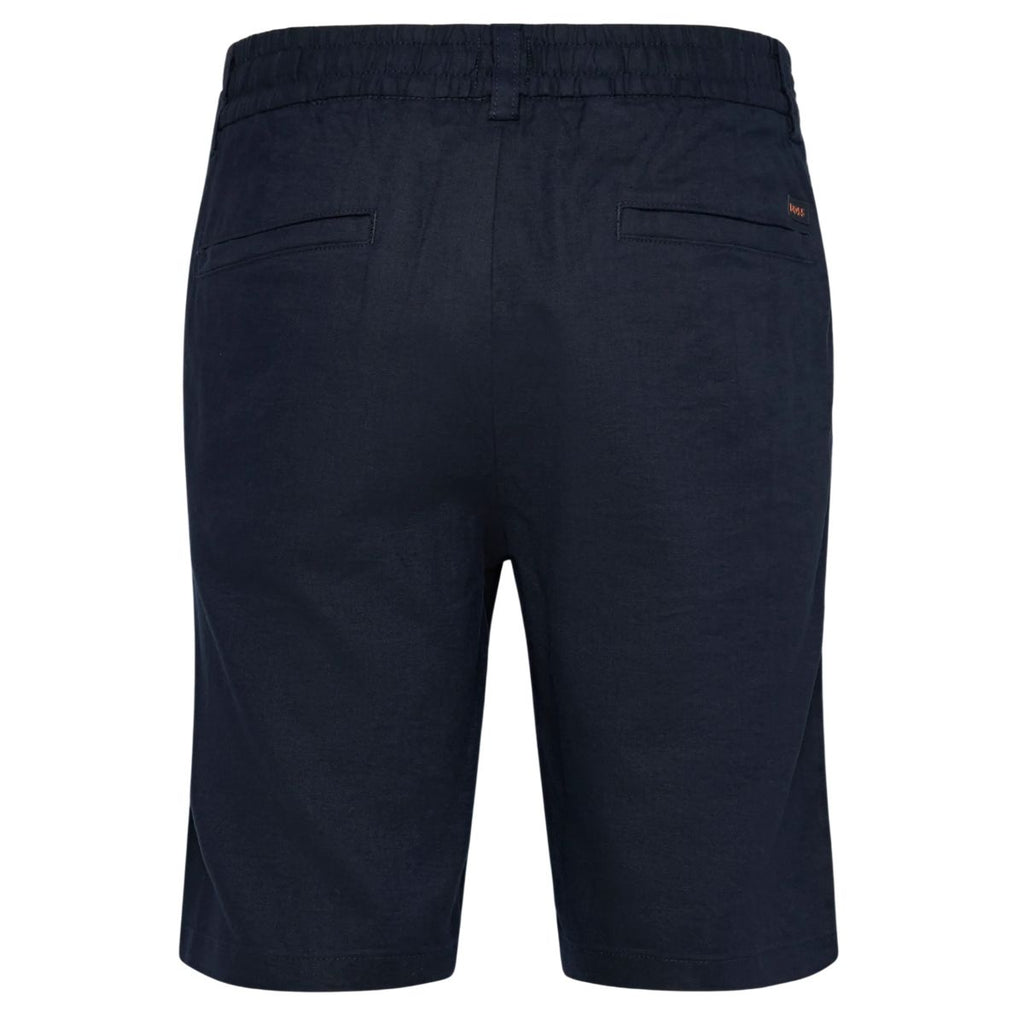 Boss Tapered Chino Korte Broek Navy