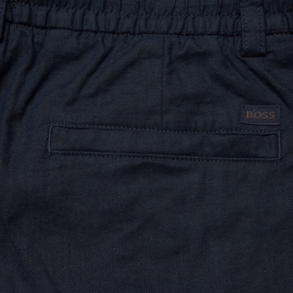 Boss Tapered Chino Korte Broek Navy