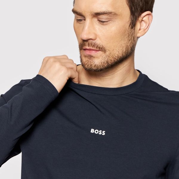 Boss Tchark Longsleeve T-shirt Navy