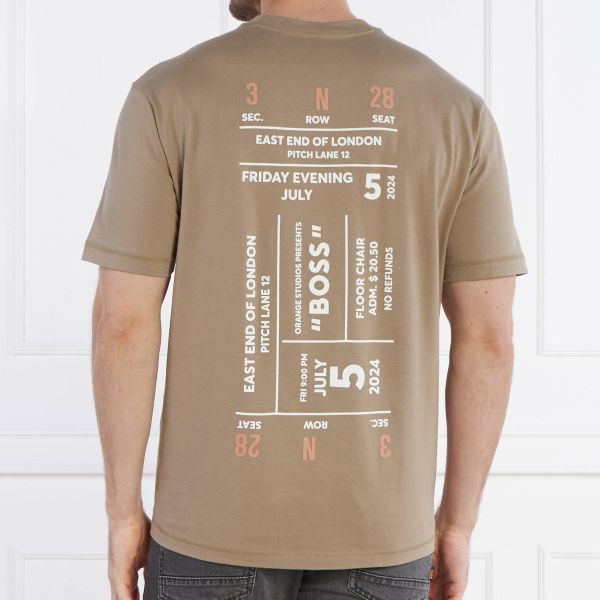 Boss Te Records T-shirt Bruin