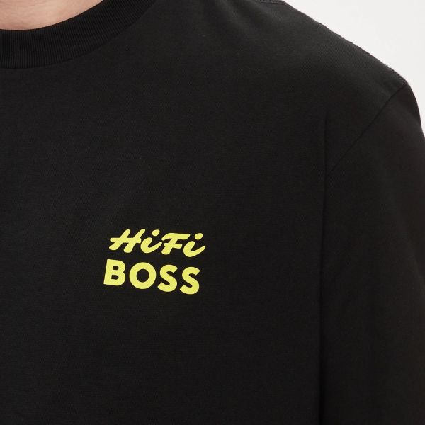 Boss Te Records T-shirt Zwart