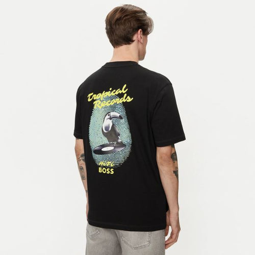 Boss Te Records T-shirt Zwart