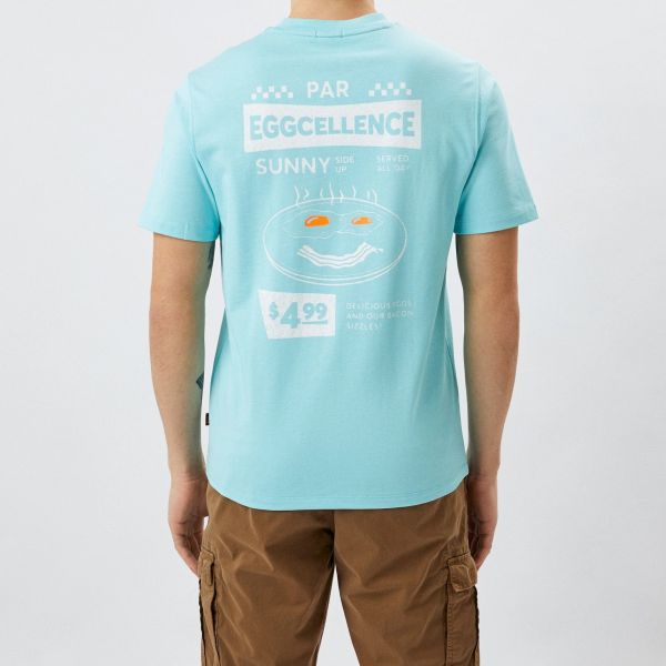 Boss TeeEggcellent T-shirt Blauw