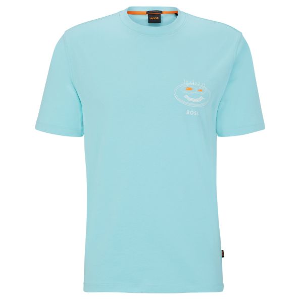 Boss TeeEggcellent T-shirt Blauw