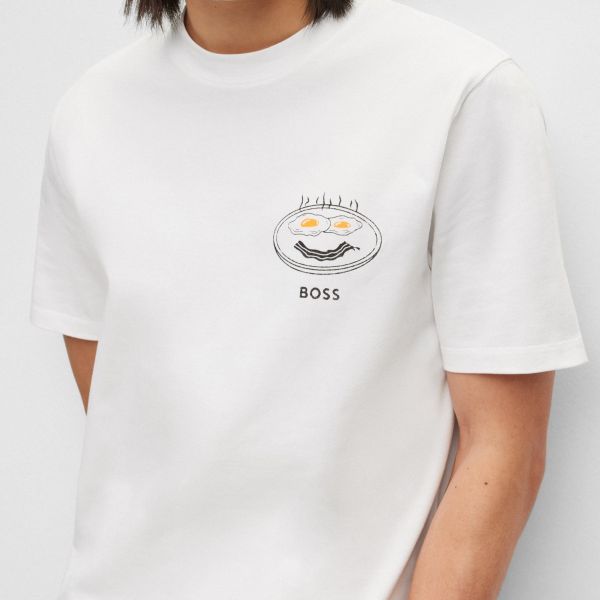 Boss TeeEggcellent T-shirt Wit