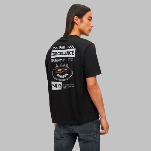 Boss TeeEggcellent T-shirt Zwart