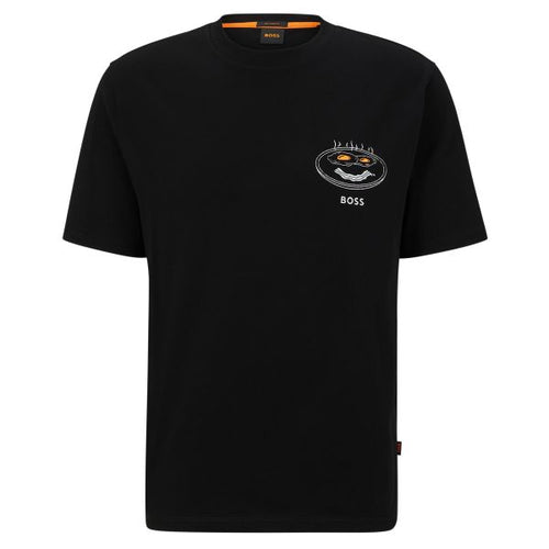 Boss TeeEggcellent T-shirt Zwart