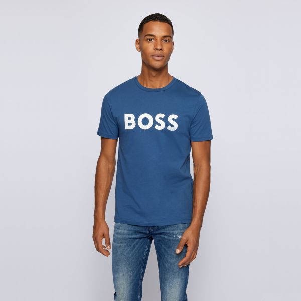 Boss Thinking T-shirt Blauw