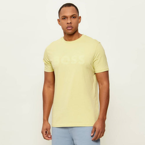 Boss Thinking T-shirt Geel