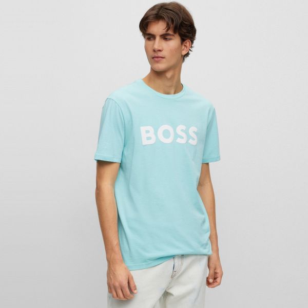 Boss Thinking T-shirt Licht Blauw