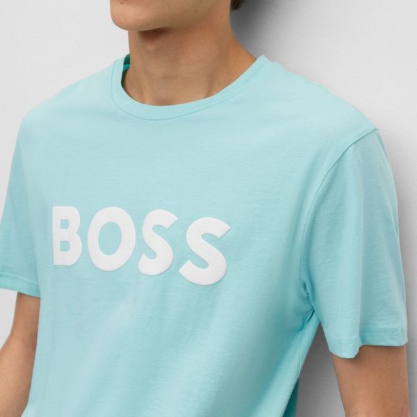 Boss Thinking T-shirt Licht Blauw