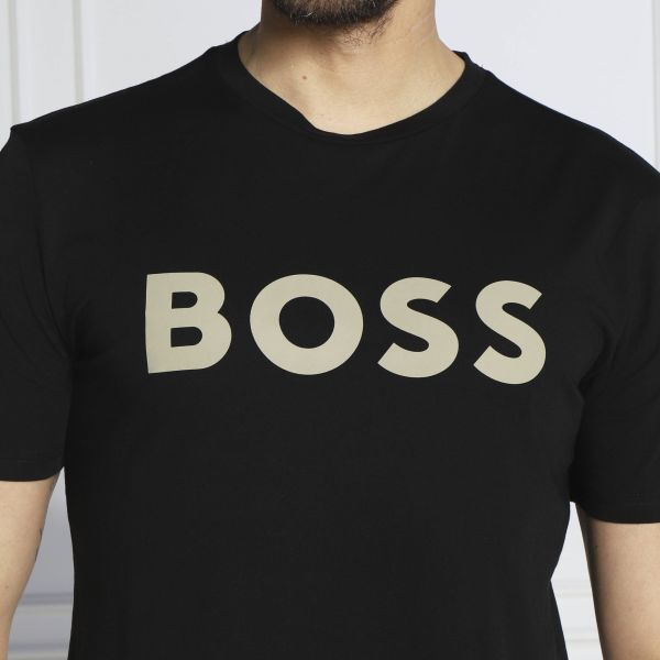 Boss Thinking T-shirt Zwart