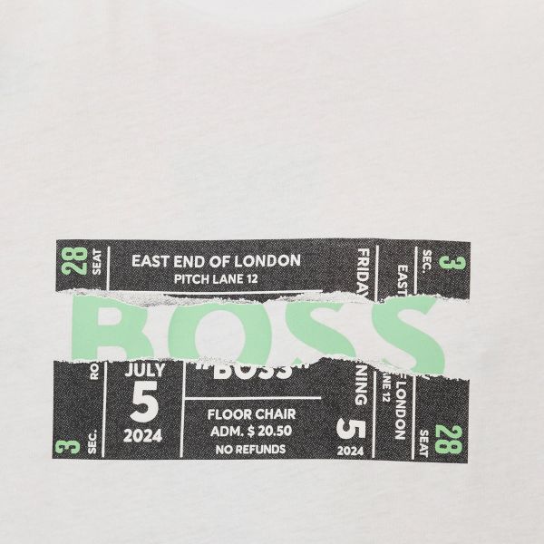 Boss Ticket T-shirt Wit