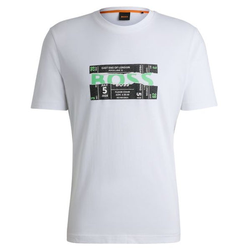 Boss Ticket T-shirt Wit