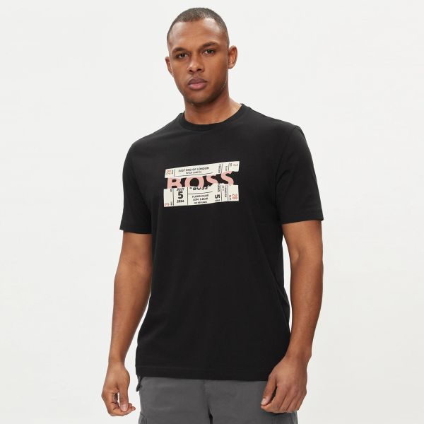 Boss Ticket T-shirt Zwart