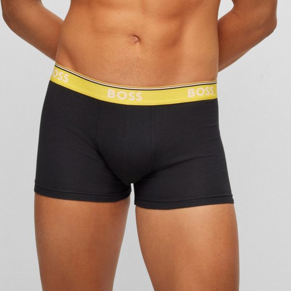 Boss Trunk Boxer 3-Pack Blauw/Zwart/Geel