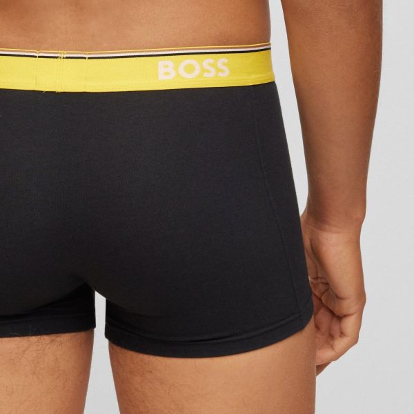Boss Trunk Boxer 3-Pack Blauw/Zwart/Geel