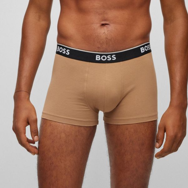 Boss Trunk Boxer 3-Pack Zwart/Beige/Wit