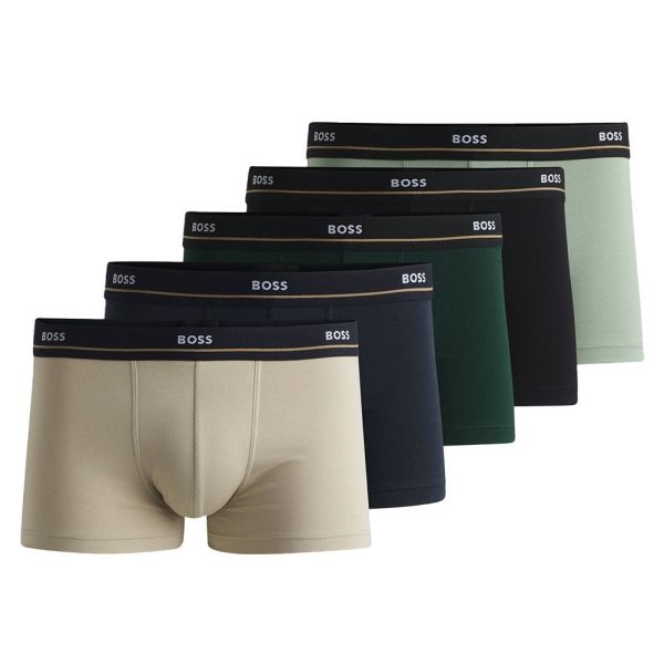Boss Trunk Boxer 5-Pack Beige/Navy/Zwart/Groen