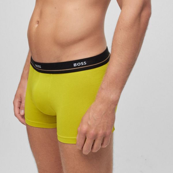 Boss Trunk Boxer 5-Pack Groen/Zwart/Geel/Navy