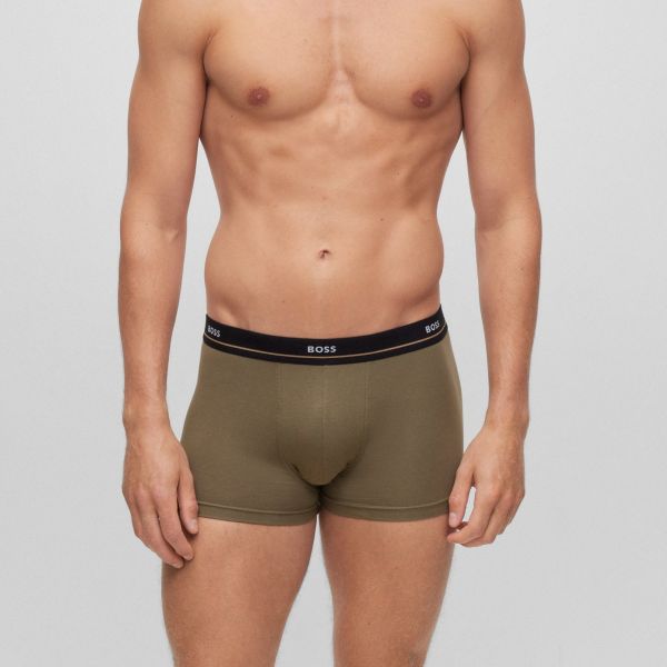 Boss Trunk Boxer 5-Pack Groen/Zwart/Geel/Navy
