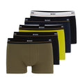 Boss Trunk Boxer 5-Pack Groen/Zwart/Geel/Navy