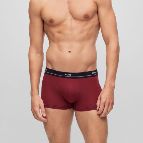 Boss Trunk Boxer 5-Pack Rood/Navy/Zwart/Blauw