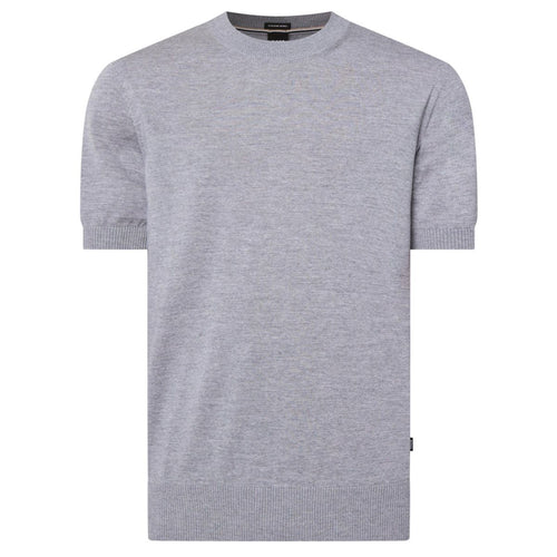 Boss Umauro Knitted T-shirt Grijs