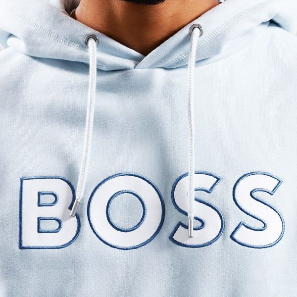 Boss Welogox Hoodie Licht Blauw
