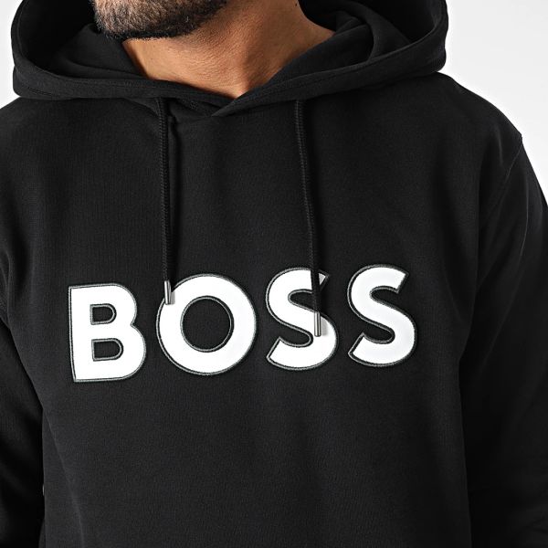 Boss Welogox Hoodie Zwart