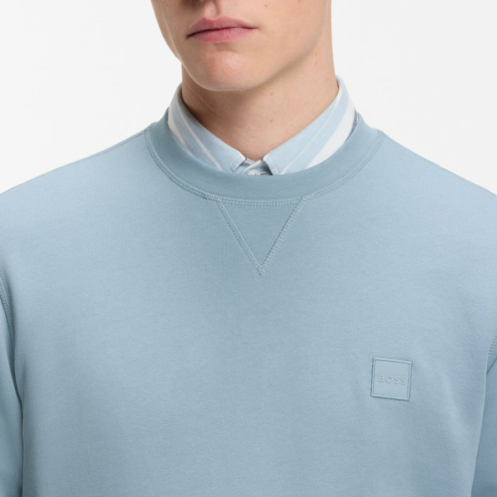 Boss Westart Sweater Licht Blauw
