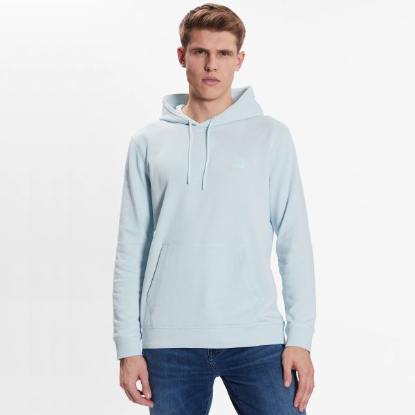 Boss Wetalk Hoodie Licht Blauw