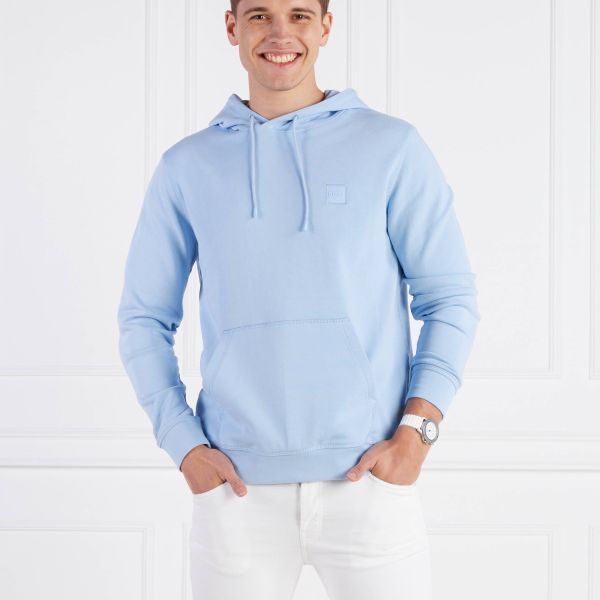 Boss Wetalk Hoodie Licht Blauw