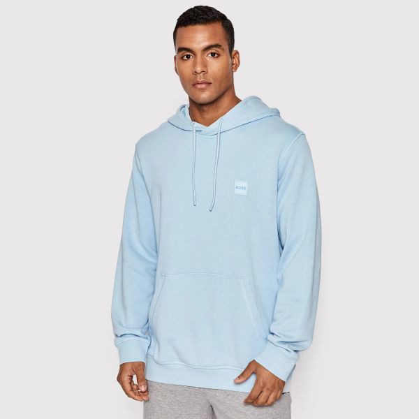 Boss Wetalk Hoodie Licht Blauw
