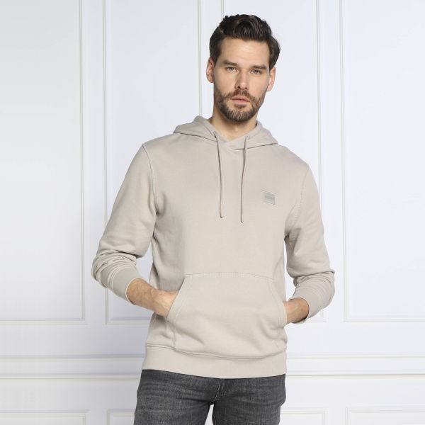 Boss Wetalk Hoodie Licht Grijs