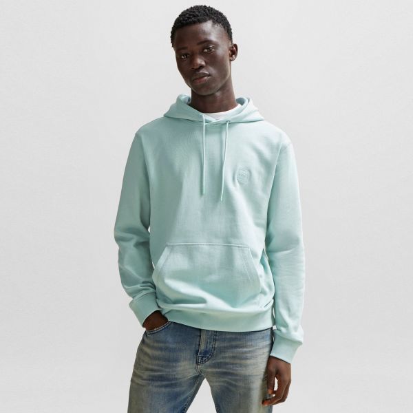 Boss Wetalk Hoodie Turquoise