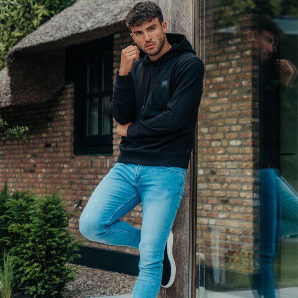 boss wetalk hoodie zwart
