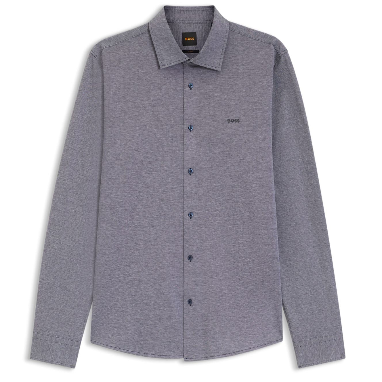 Boss Mysoft Overhemd Donker blauw